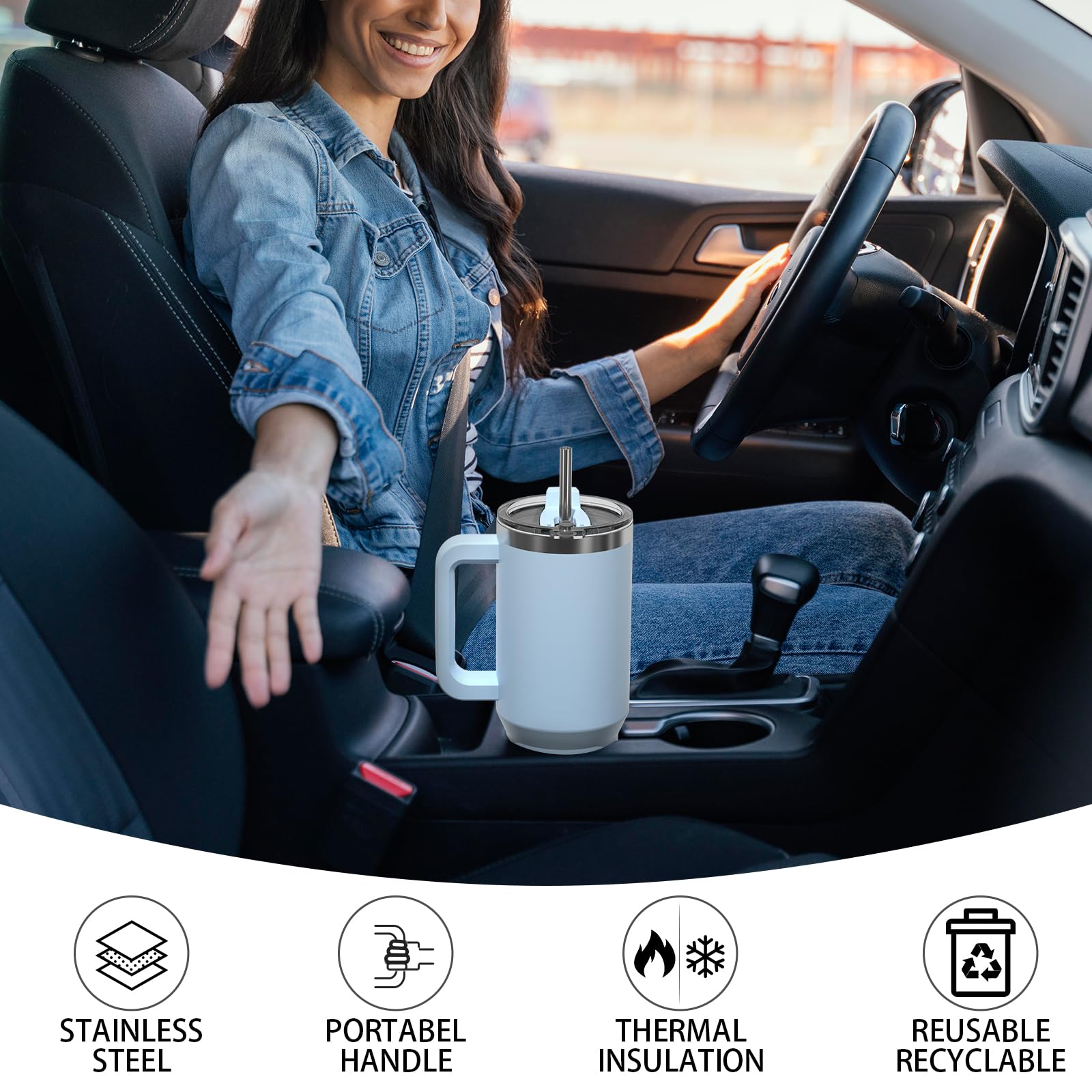 30 oz Tumbler with handle