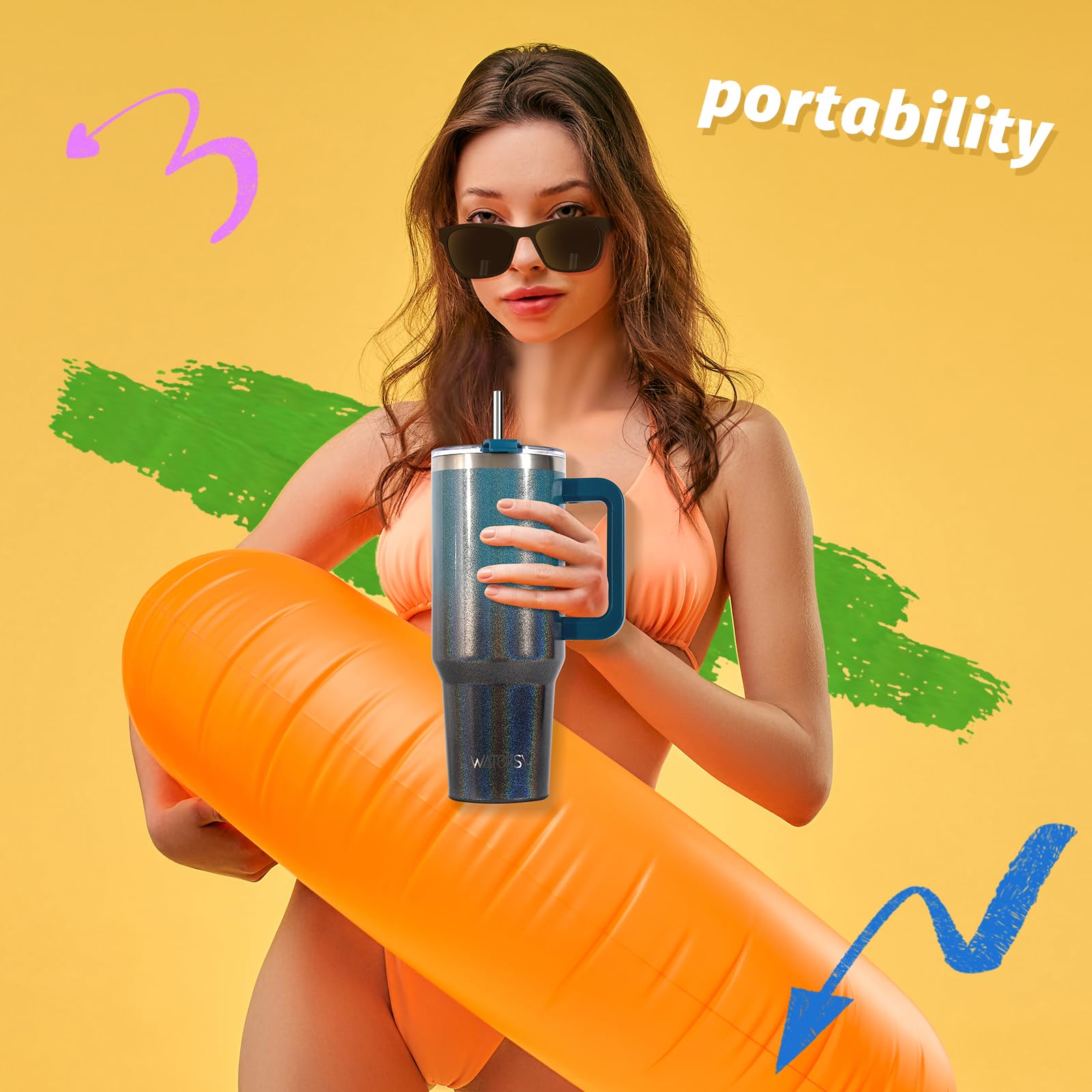 30 oz Tumbler with handle