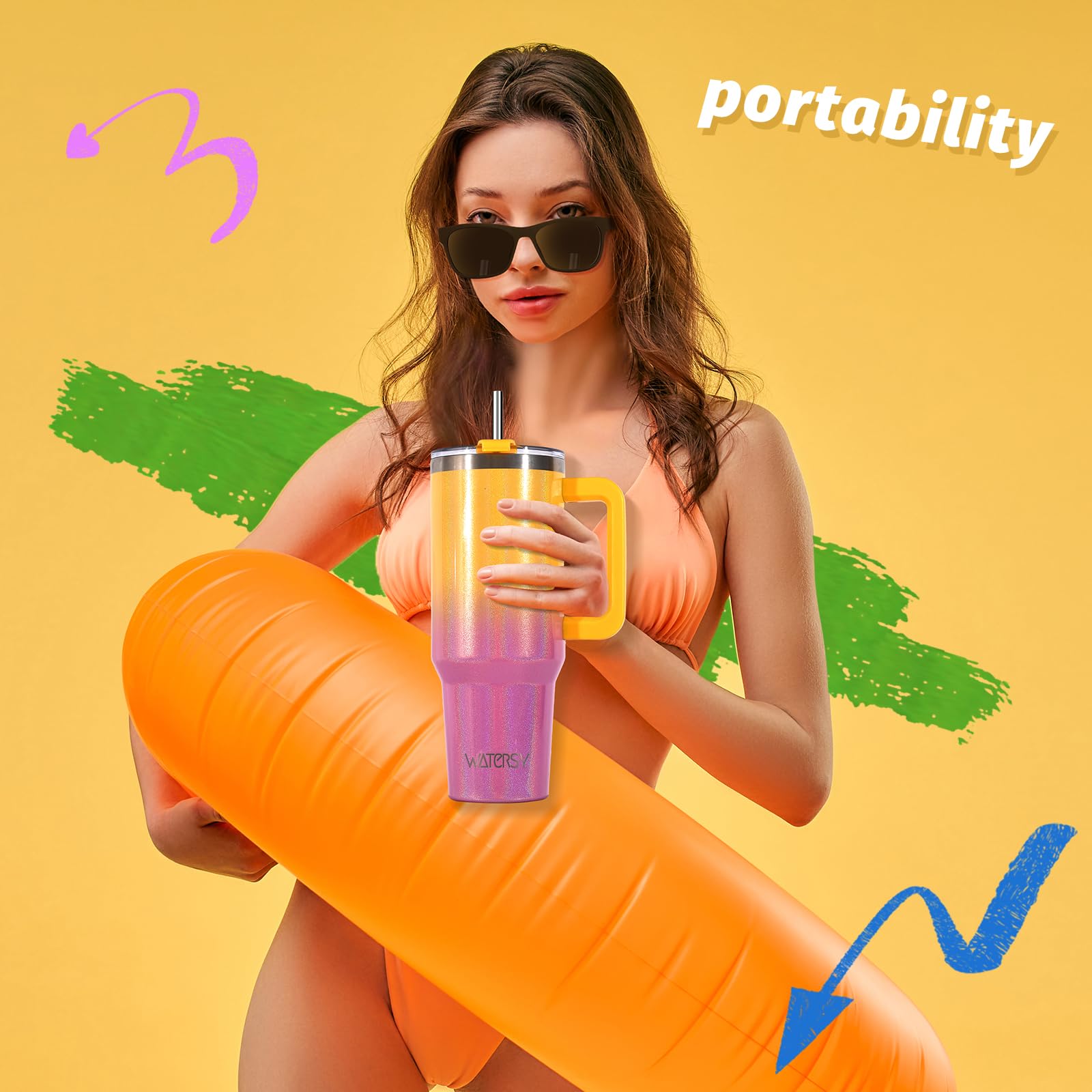 30 oz Tumbler with handle