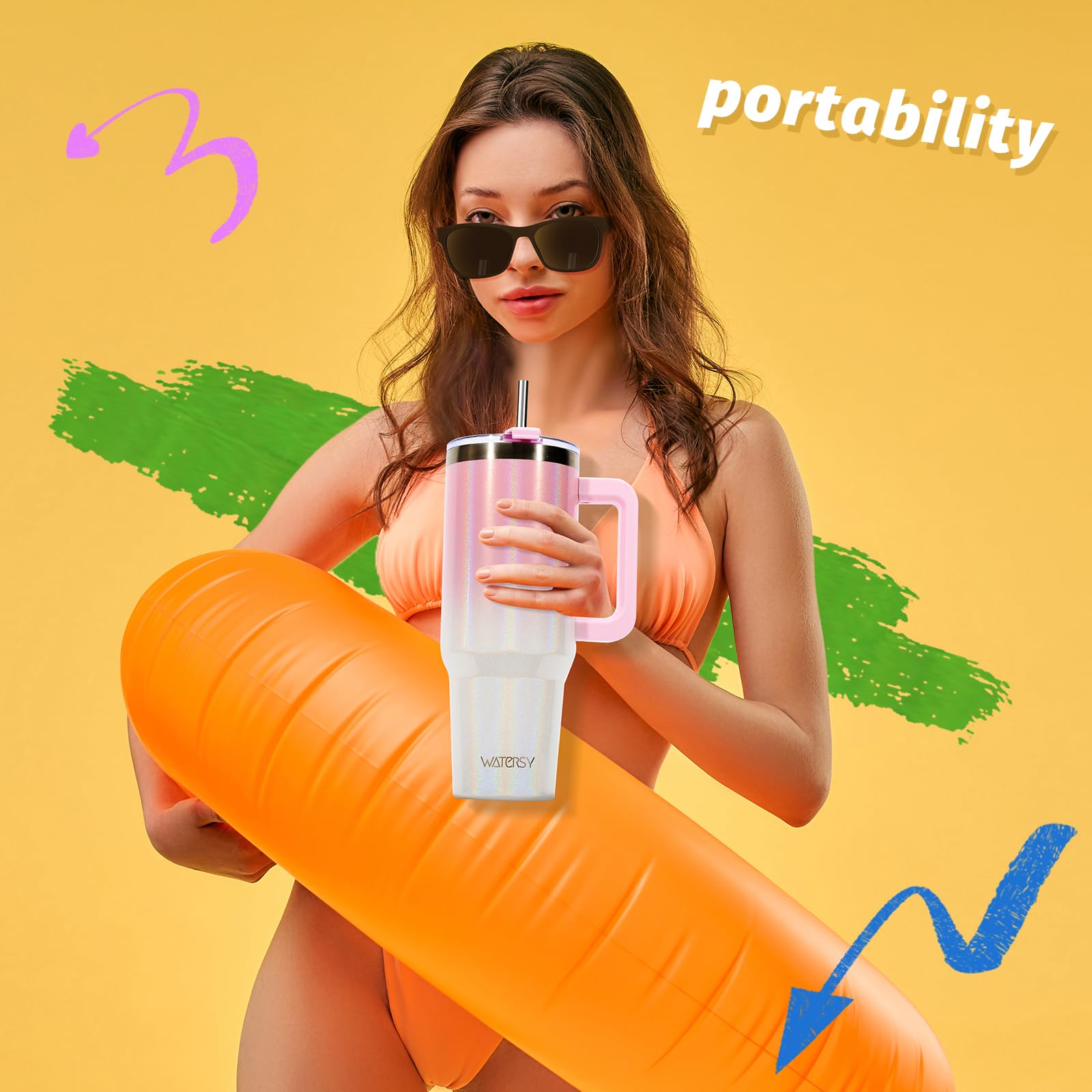 30 oz Tumbler with handle