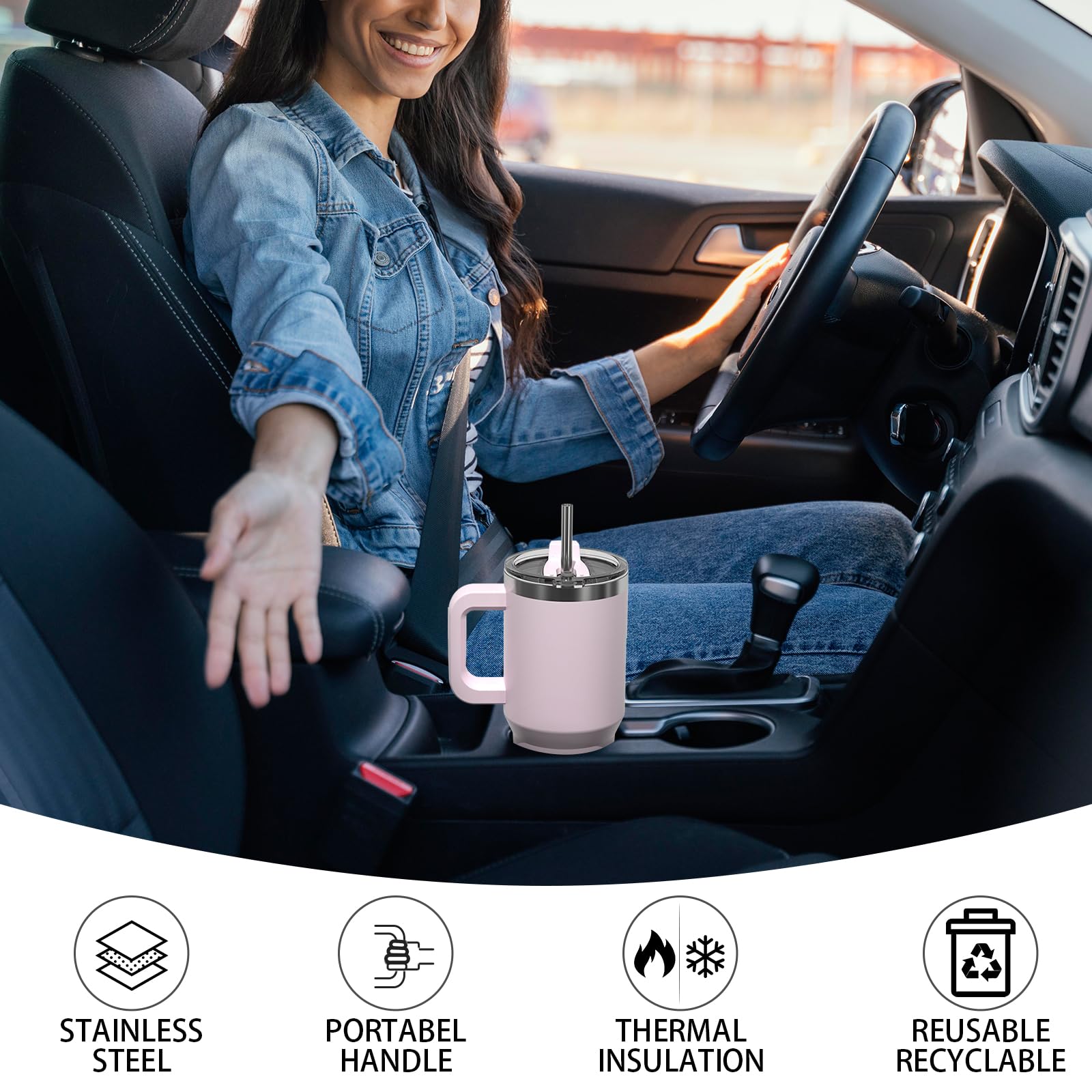 30 oz Tumbler with handle