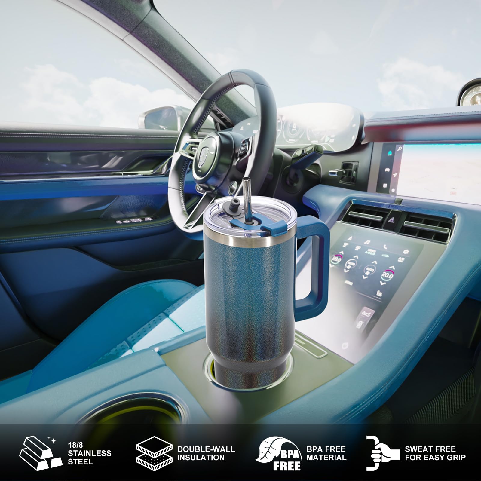 30 oz Tumbler with handle