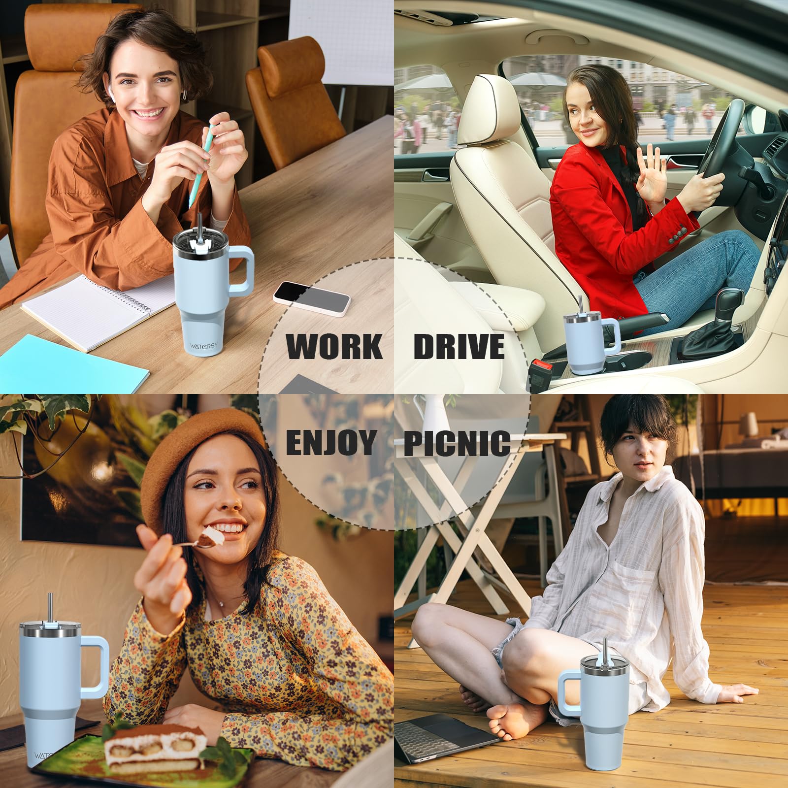 30 oz Tumbler with handle