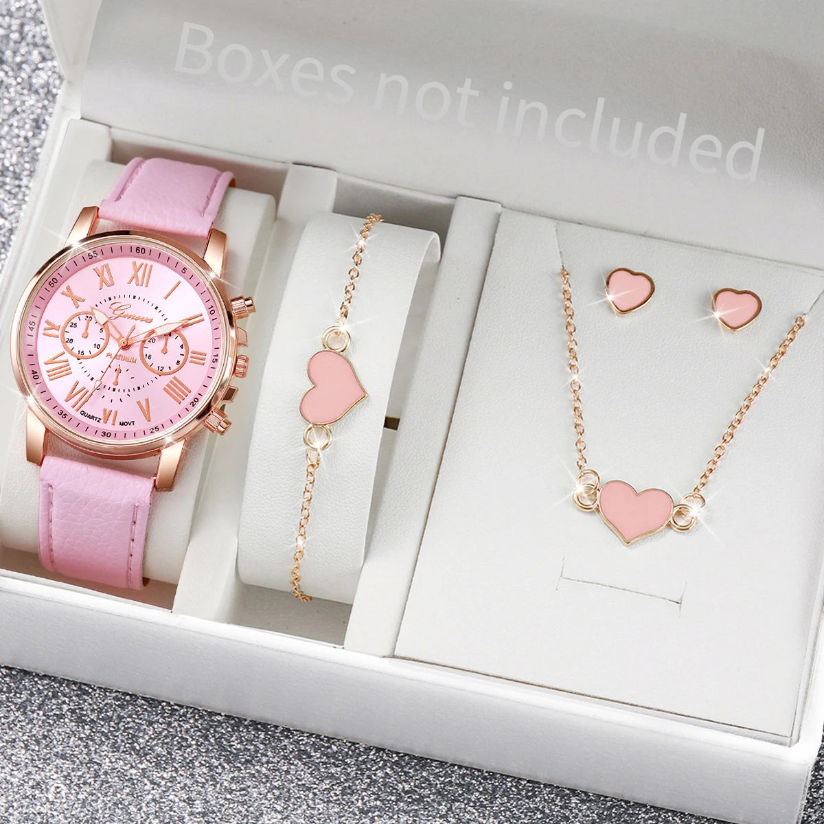 5/6PCS Women's Quartz Watch set