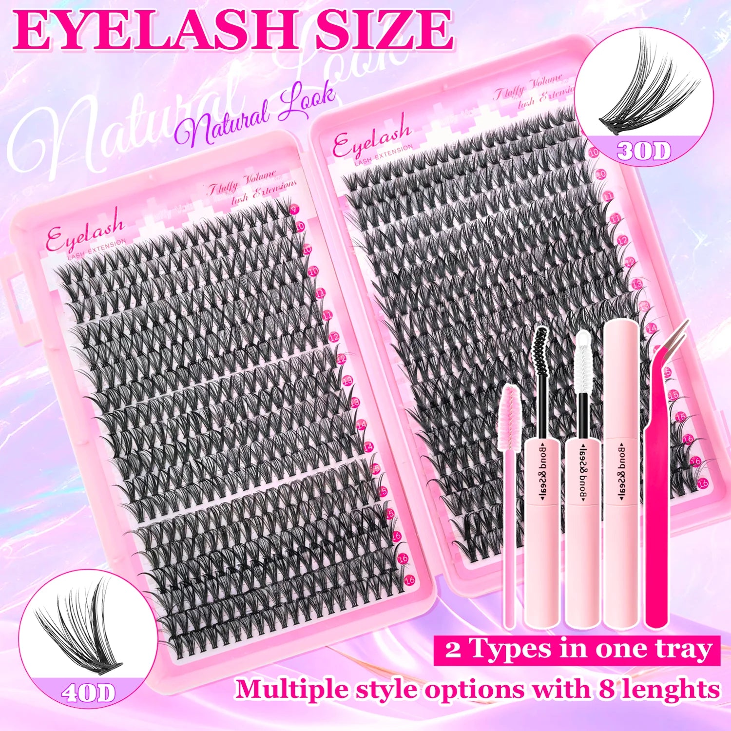 720/200pcs eyelash Extension Kit