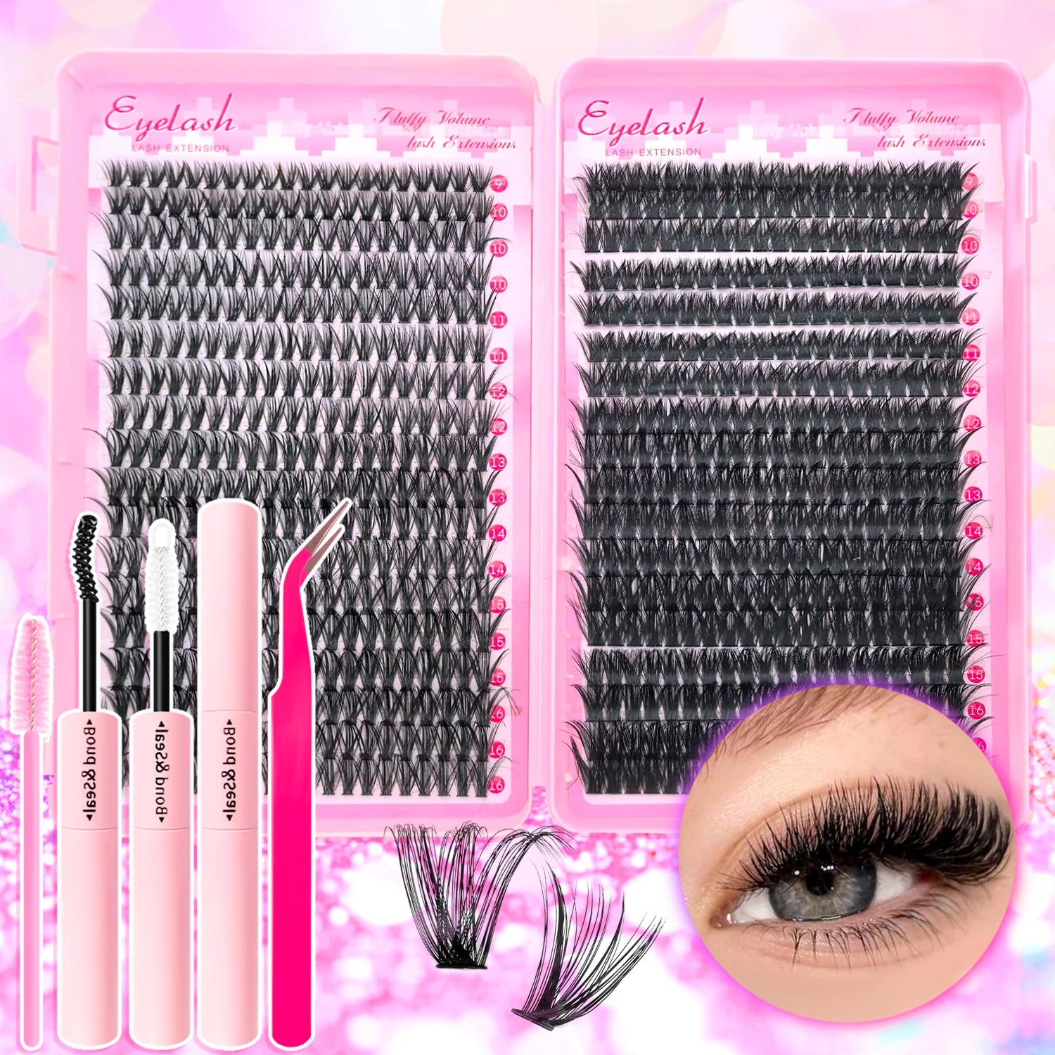 720/200pcs eyelash Extension Kit