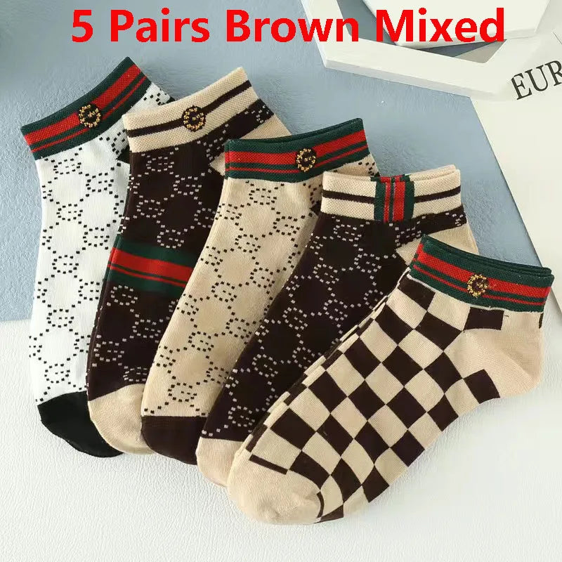 5/10/20 Pairs Winter Socks Short Breathable Luxury Socks