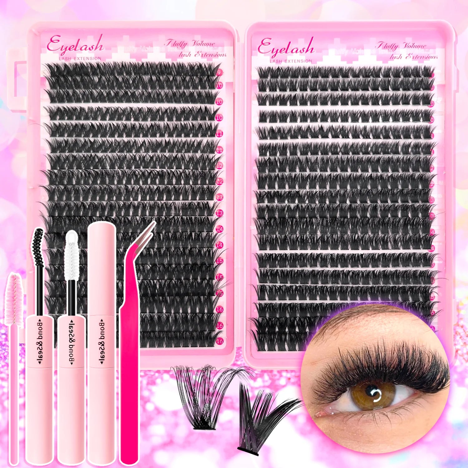 720/200pcs eyelash Extension Kit