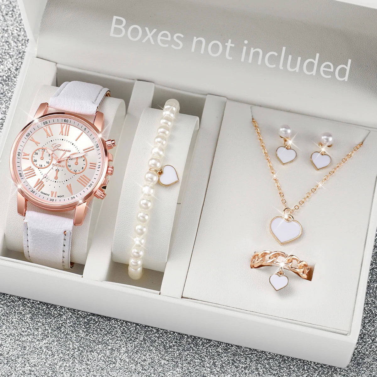 5/6PCS Women's Quartz Watch set