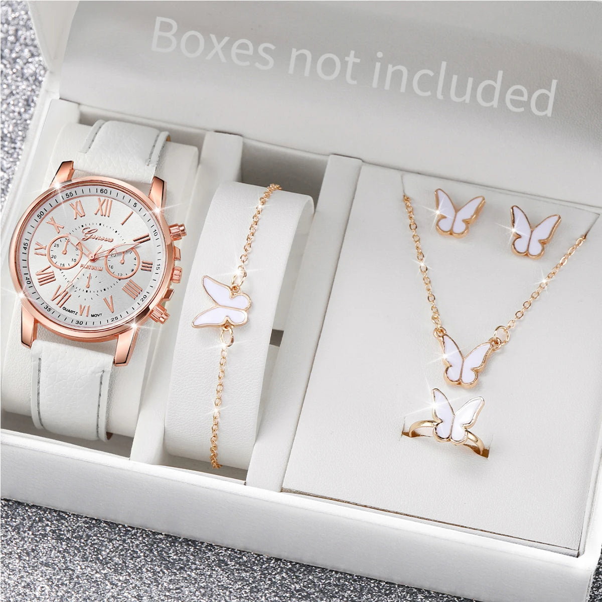 5/6PCS Women's Quartz Watch set