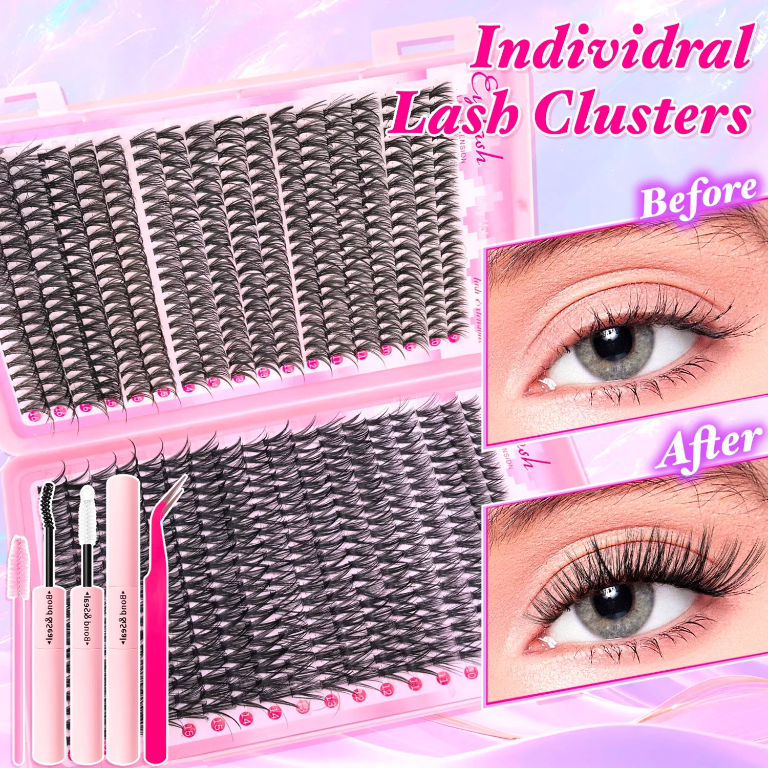 720/200pcs eyelash Extension Kit