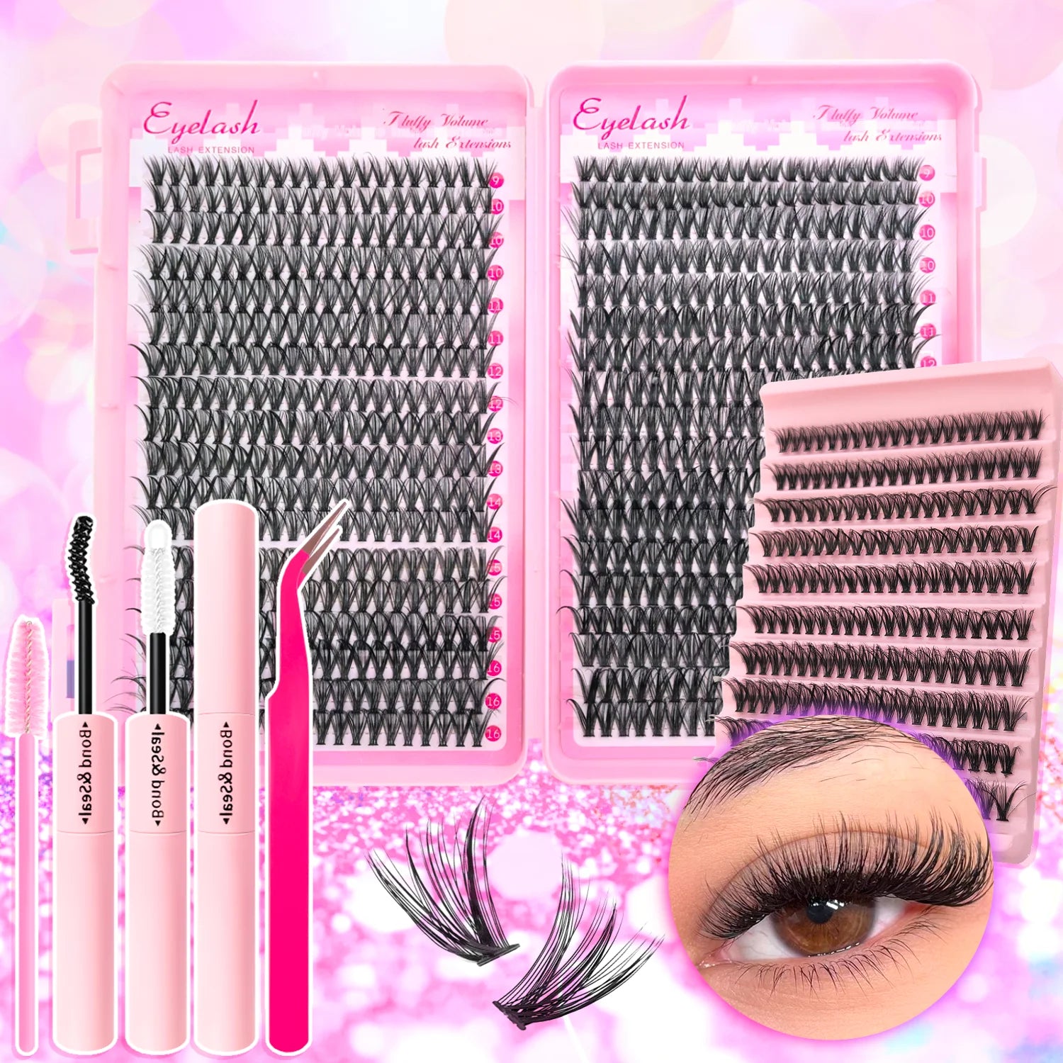 720/200pcs eyelash Extension Kit
