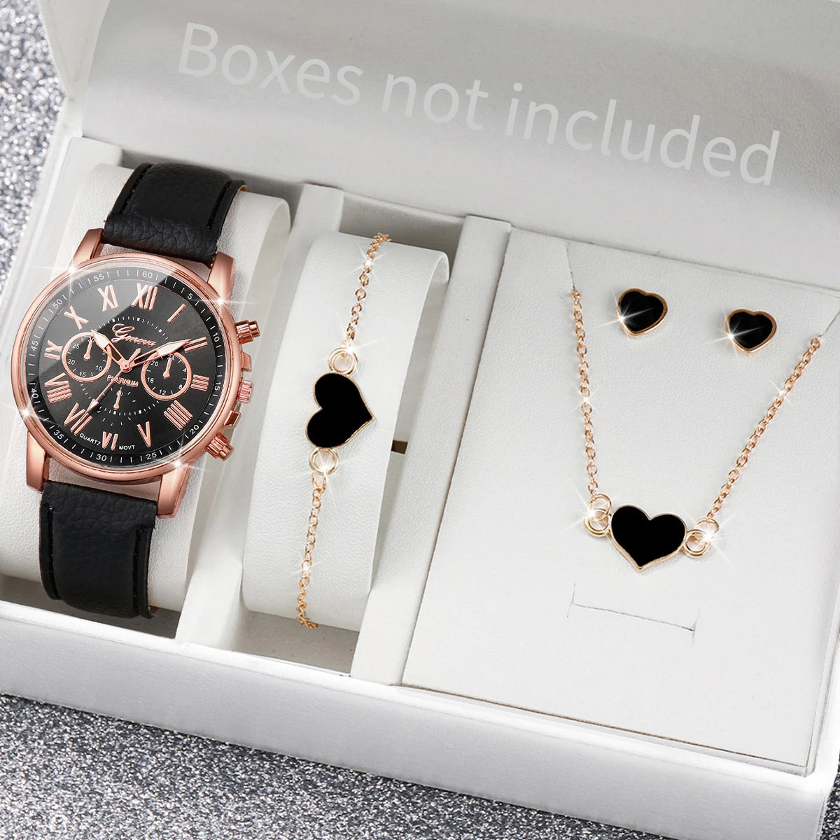 5/6PCS Women's Quartz Watch set
