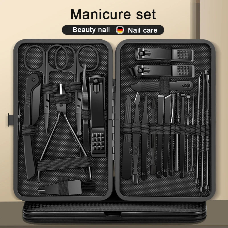 8/12/15/20/24 pcs Manicure Cutters Nail Clipper Set