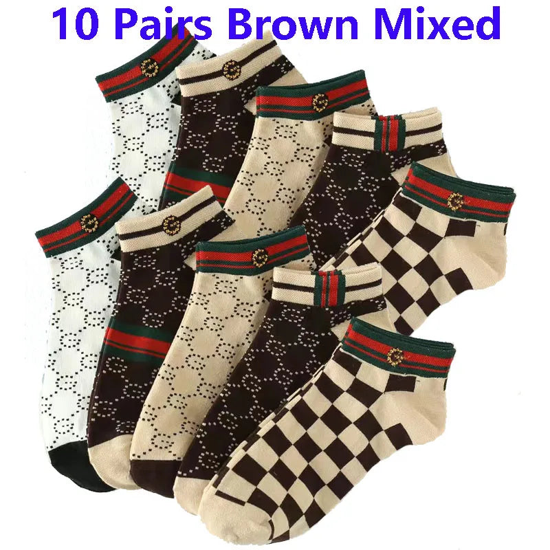 5/10/20 Pairs Winter Socks Short Breathable Luxury Socks