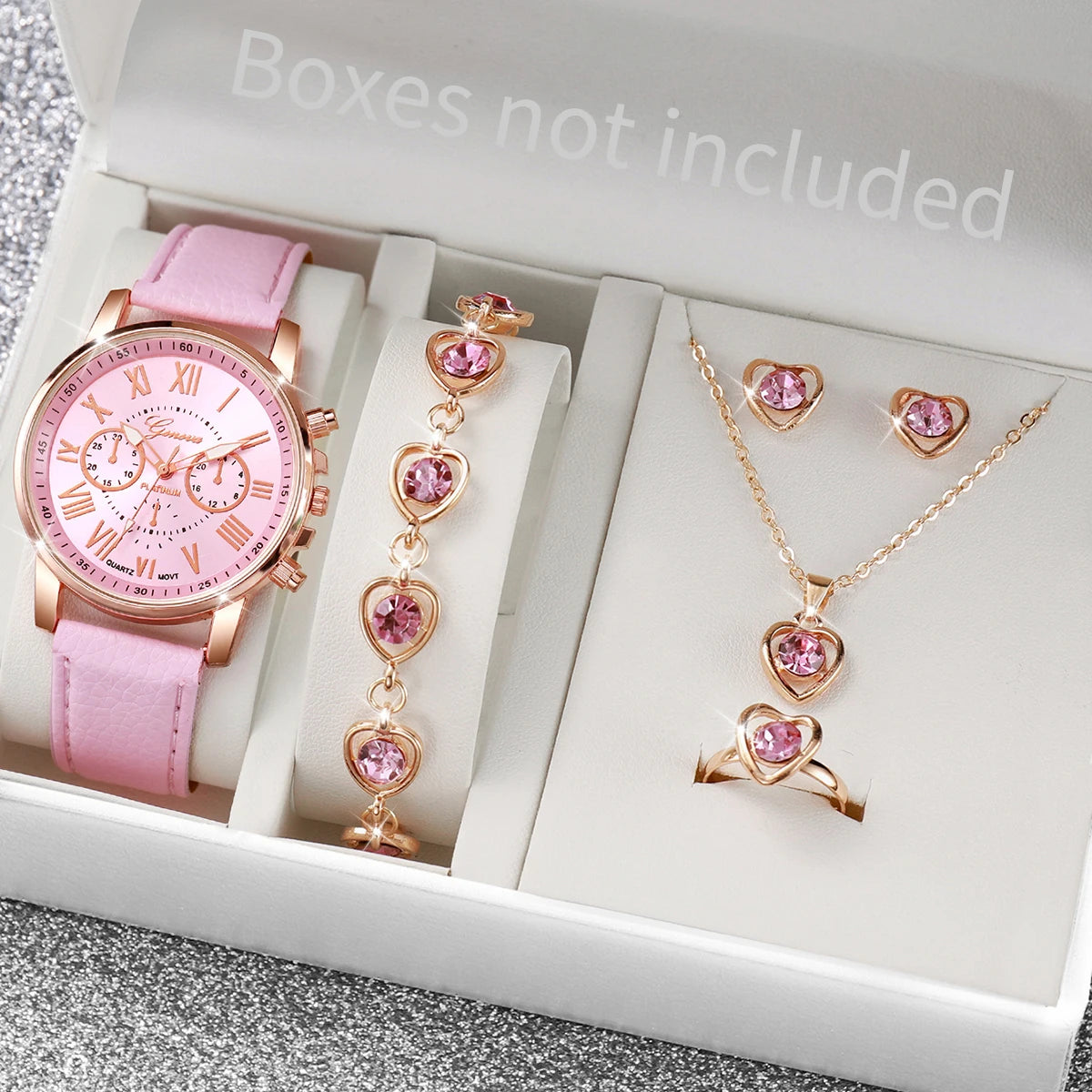 5/6PCS Women's Quartz Watch set
