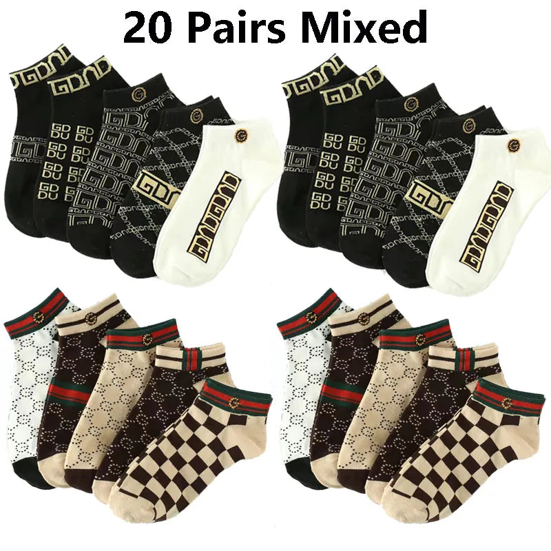 5/10/20 Pairs Winter Socks Short Breathable Luxury Socks