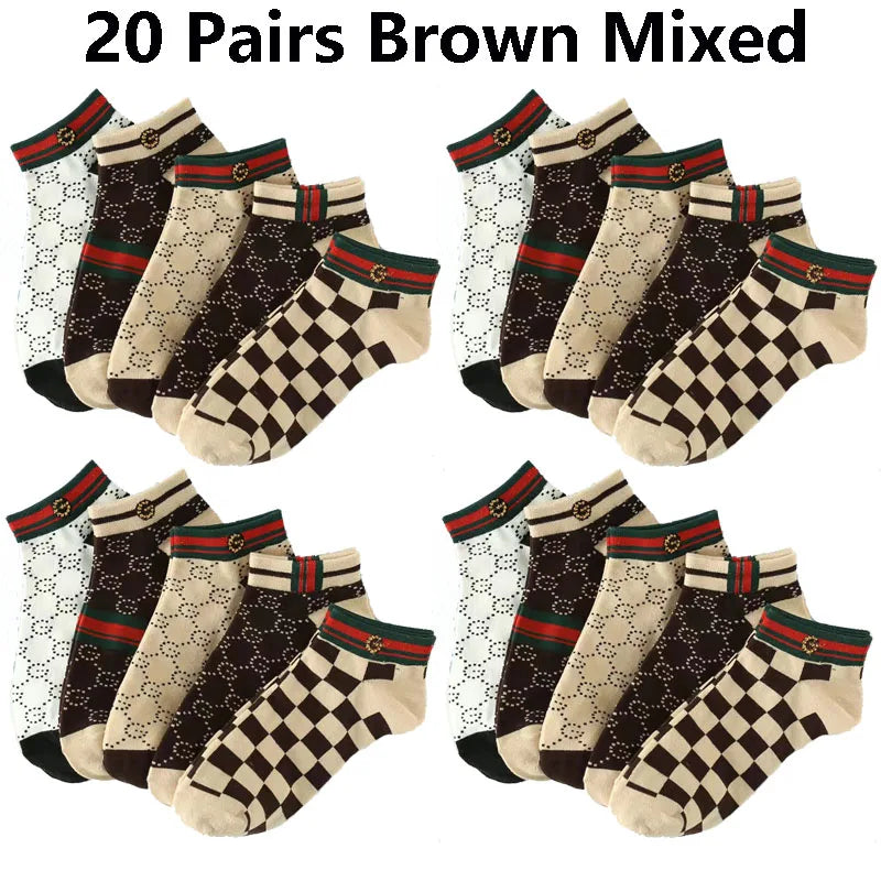 5/10/20 Pairs Winter Socks Short Breathable Luxury Socks