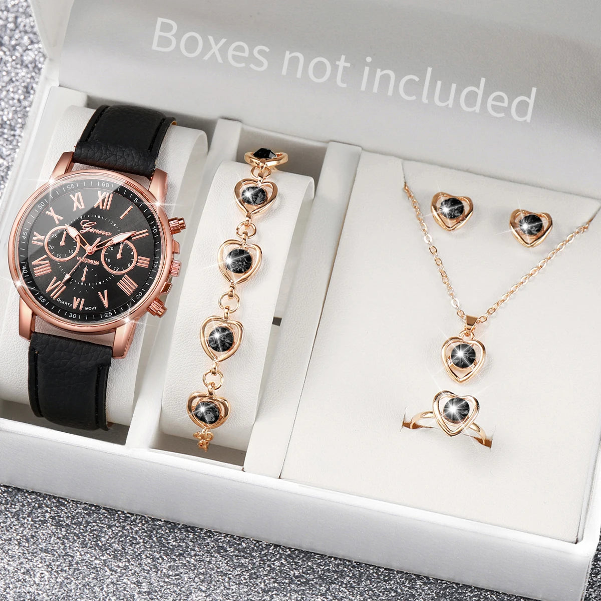 5/6PCS Women's Quartz Watch set