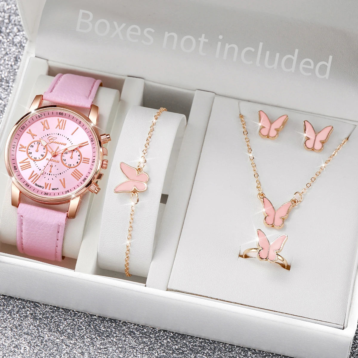 5/6PCS Women's Quartz Watch set