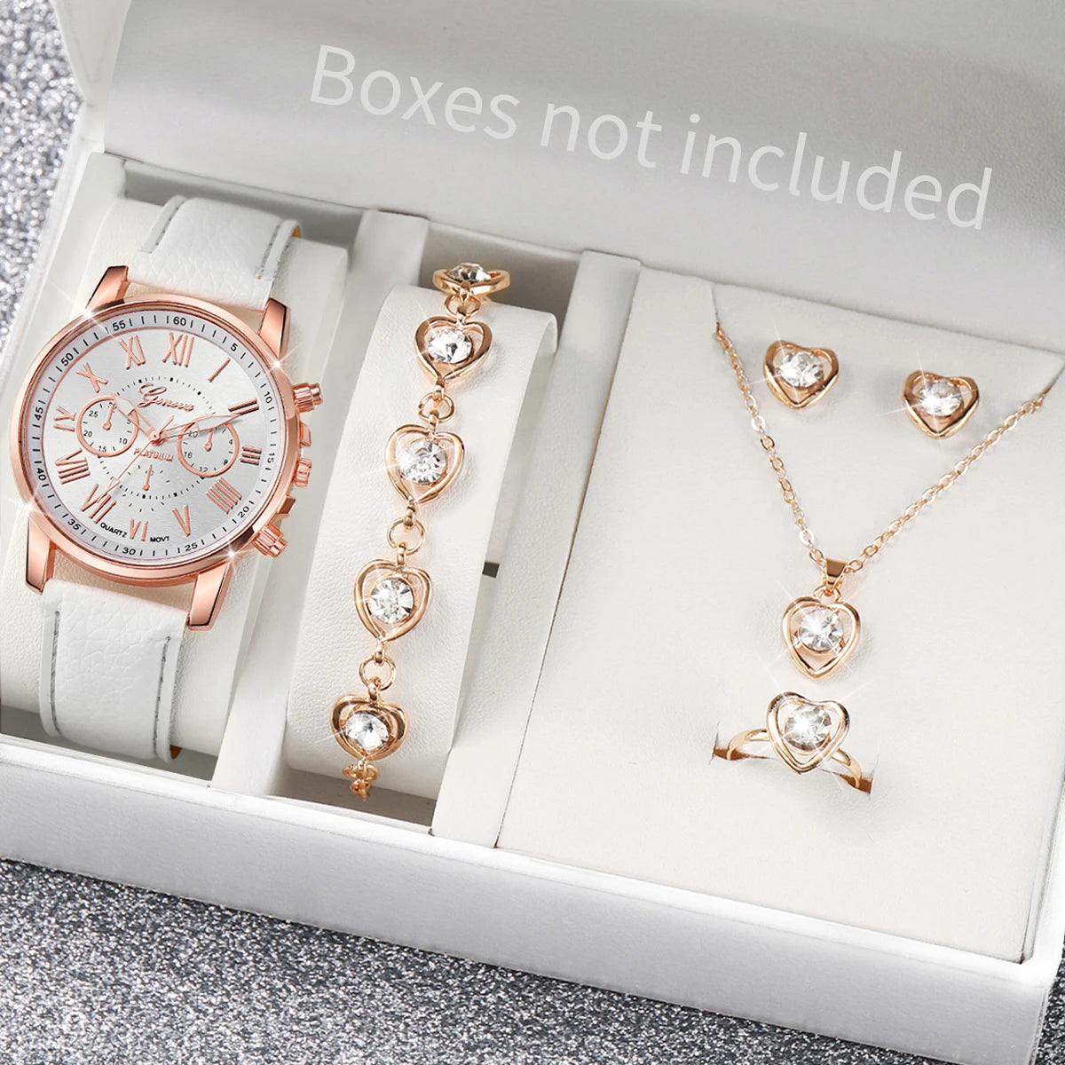 5/6PCS Women's Quartz Watch set