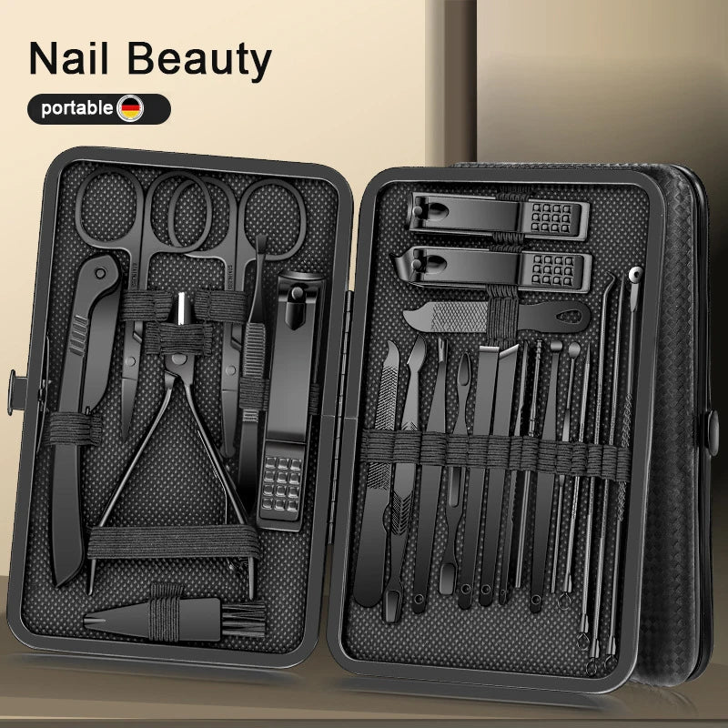 8/12/15/20/24 pcs Manicure Cutters Nail Clipper Set