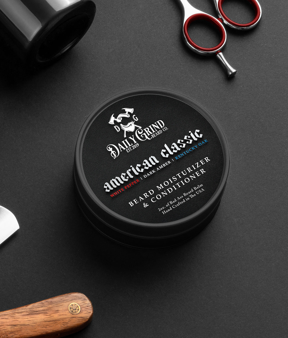 American Classic Premium Beard Balm - White Pepper & Oak